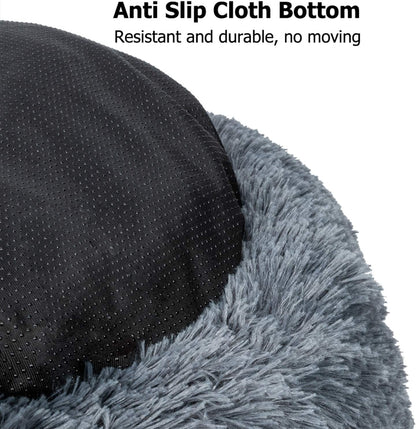 Dog Bed, Dog Beds for Medium Dogs, Small Outdoor Dog Beds, Washable Dog Bed and Cat Bed, Faux Fur Pet Bed, Anti-Slip Dog Bed Cat Bed